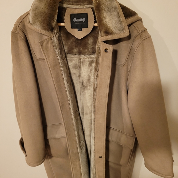 Men's Romp The Wear For Luxury Tan Hooded Duffle Coat size L - Picture 6 of 9